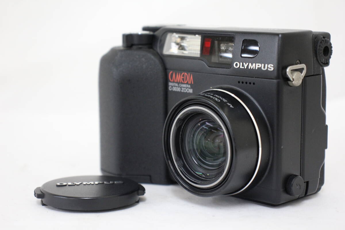 【返品保証】【便利な単三電池で使用可】オリンパス Olympus CAMEDIA C-3030 ZOOM ブラック コンパクトデジタルカメラ e2314