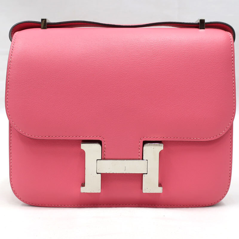 【美品】HERMES／エルメス　コンスタンス3 ミニ　ヴォースイフト　ローズアザレ　A刻印　ショルダーバッグ　700060260