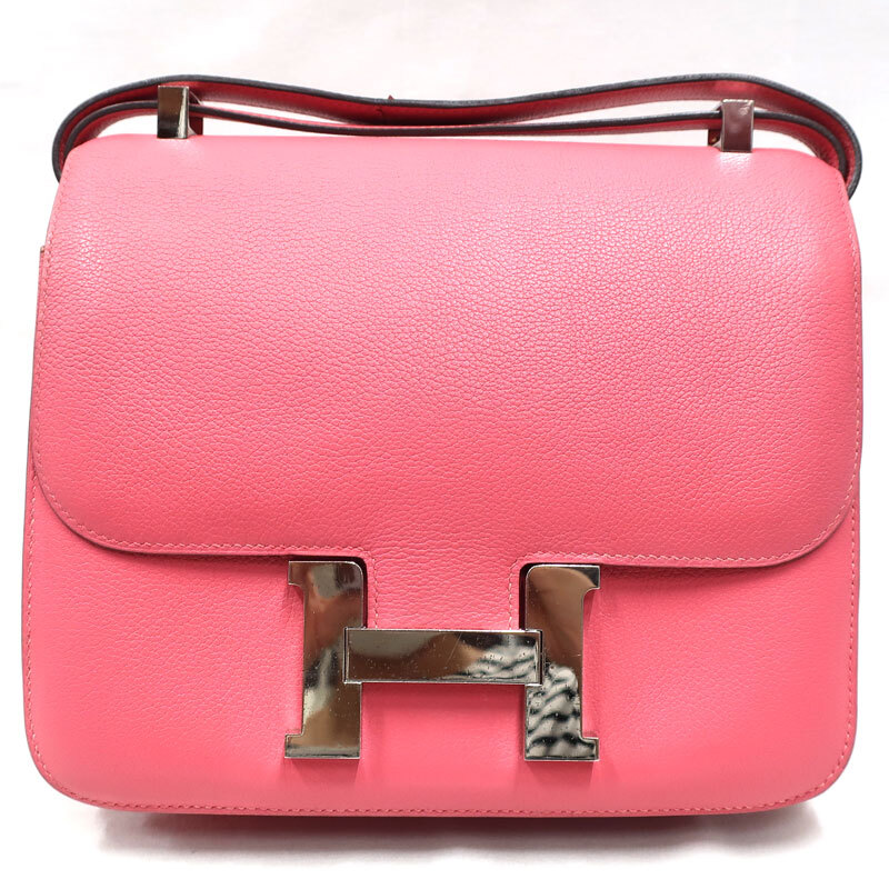 【美品】HERMES／エルメス　コンスタンス3 24　エバーカラー　ローズアザレ　A刻印　ショルダーバッグ　700060195