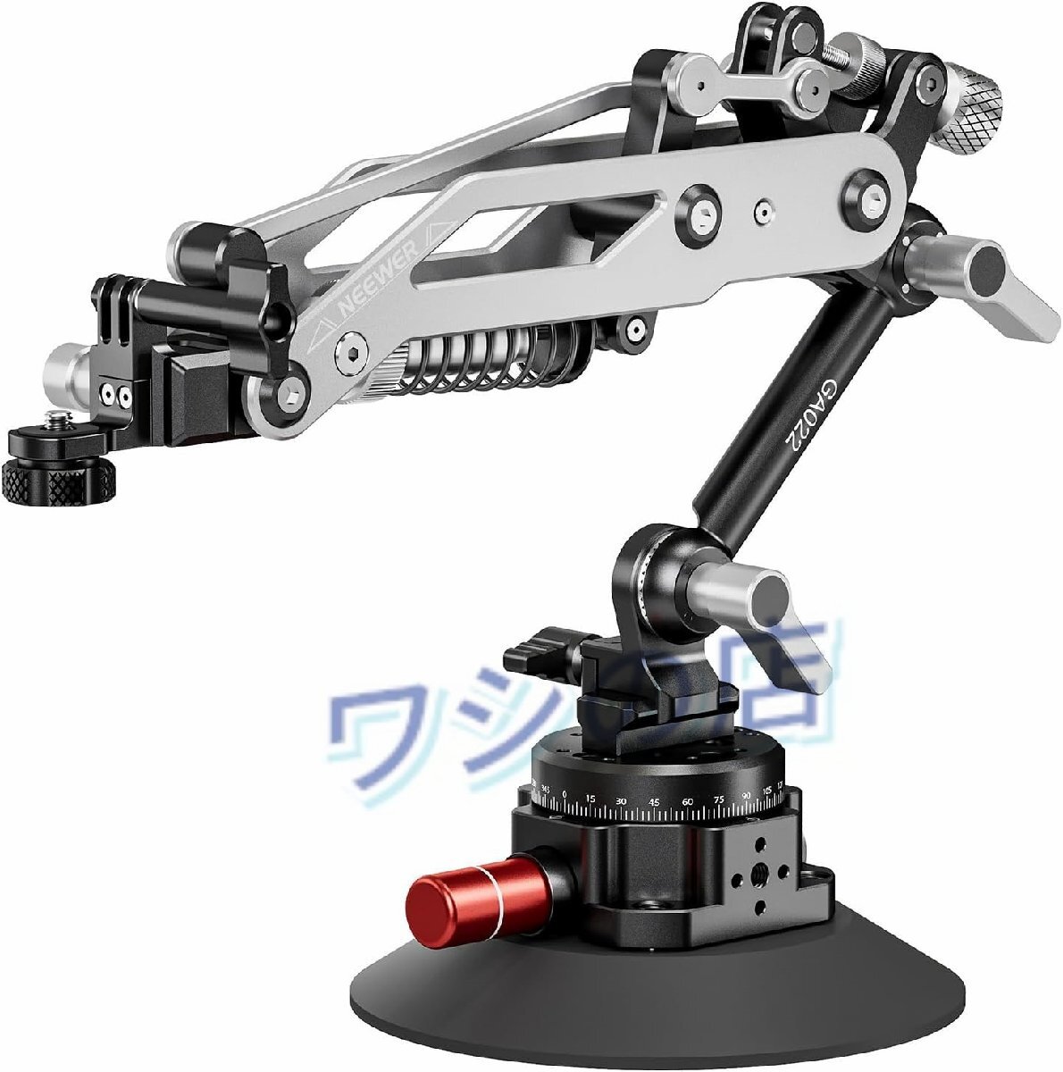 油圧ブーム 吸盤（車載） NATO/360° パン アクションカメラ用 Hero13/12/DJI Pocket3/Insta360 X4/X3 互換 最大荷重 500g