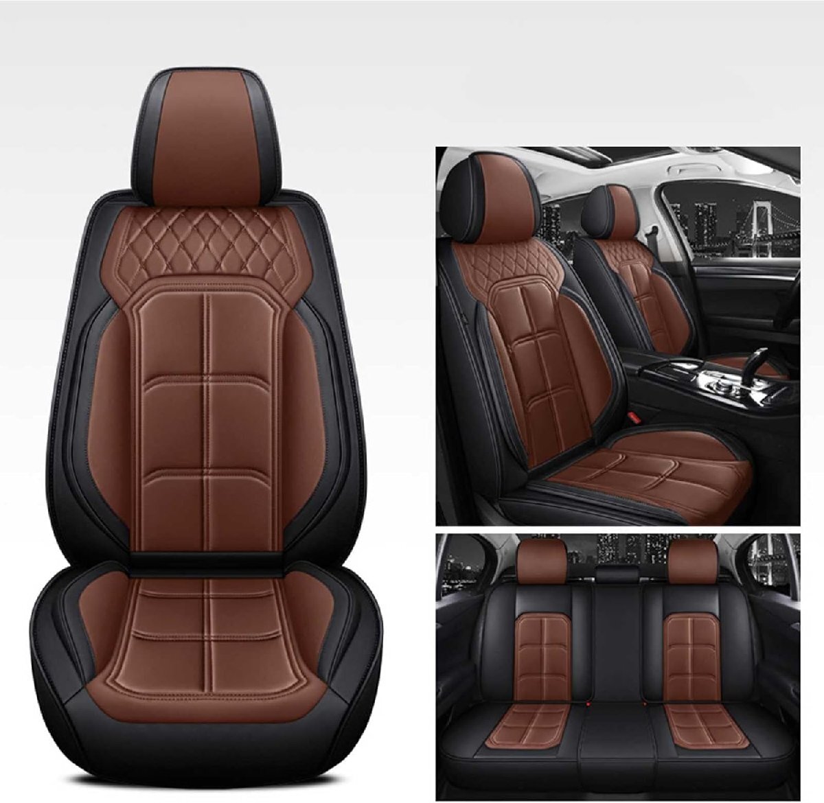 PH-0822 シートカバー トヨタ プリウス 60系 50系 30系 カーシートカバー 前席と後席 車用シートカバー PUレザー 通気性 防水 シートカバ