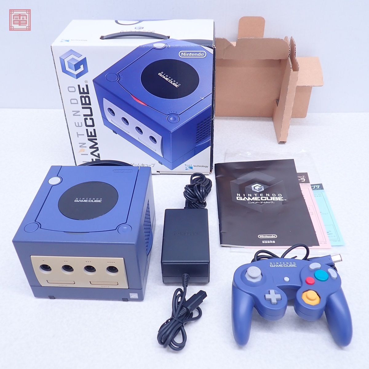 動作品 シリアル一致 GC ゲームキューブ 本体 DOL-001 バイオレット 任天堂 Nintendo AC/コントローラー付【20拍卖