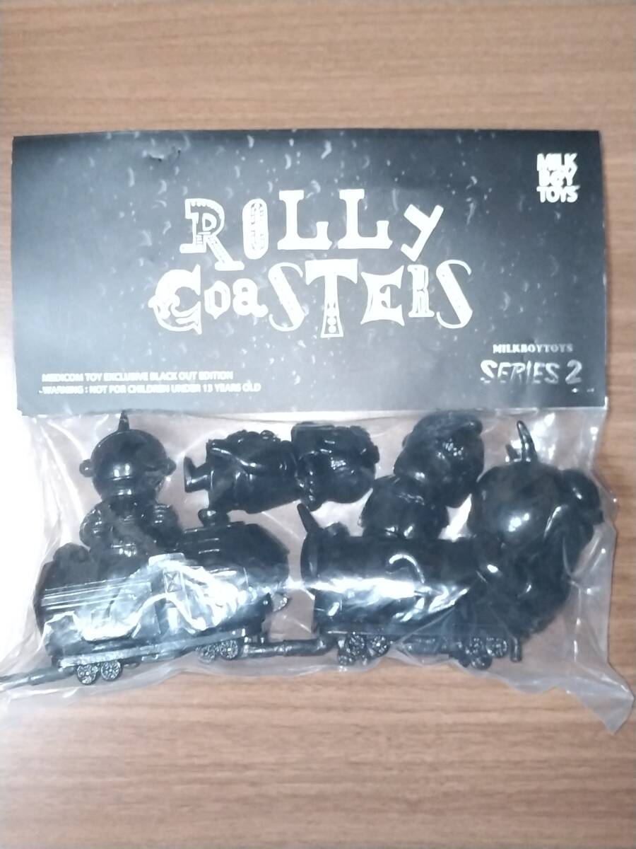 ミルクボーイトイズ ソフビ THE ROLLY COASTERS PLAY SET ソフビ メディコムトイ限定 黒成型