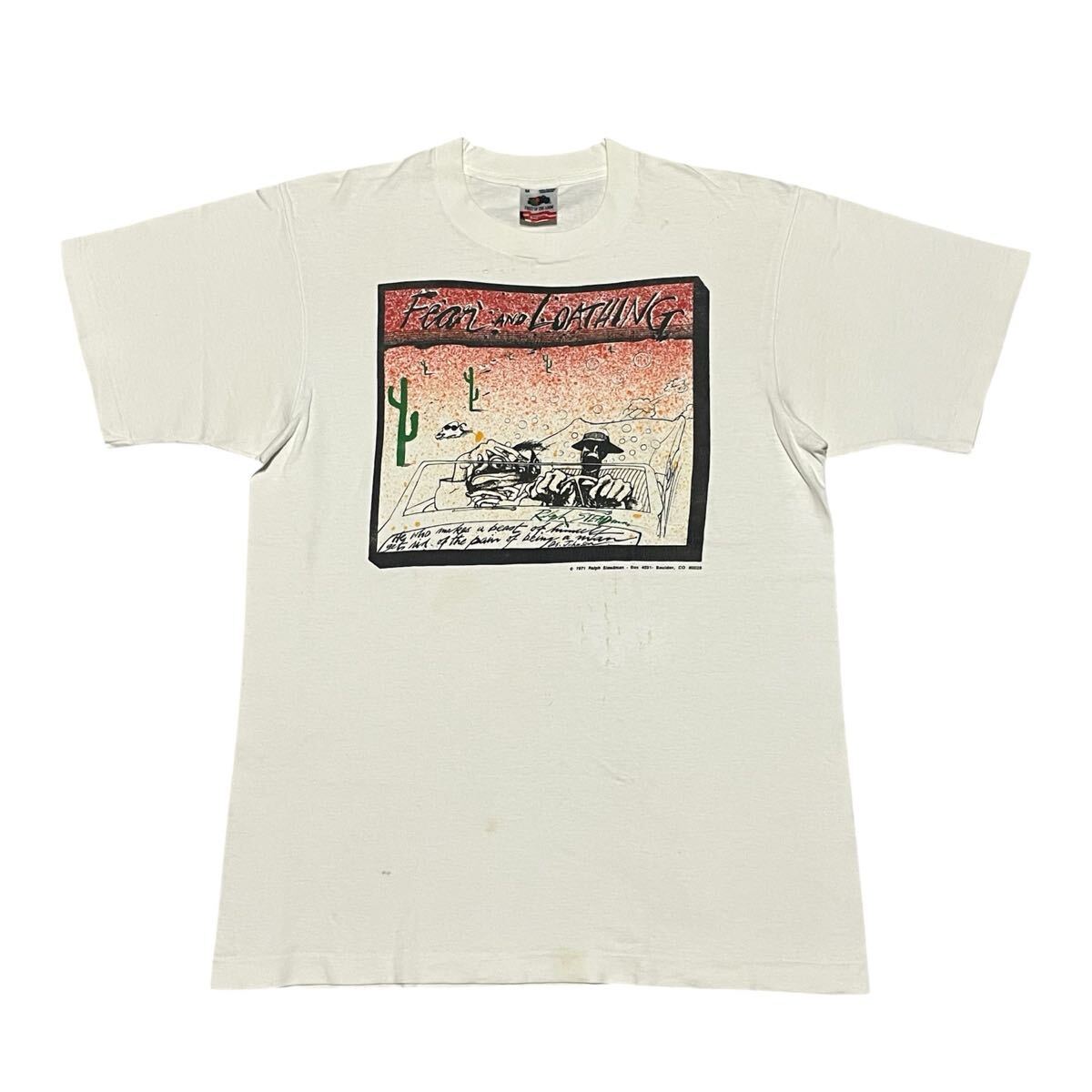 90's ラスベガスをやっつけろ Ralph Steadman Tシャツ 映画　Fear and Loathing in Las Vegas ラルフステッドマンUSA 古着 ヴィンテージ