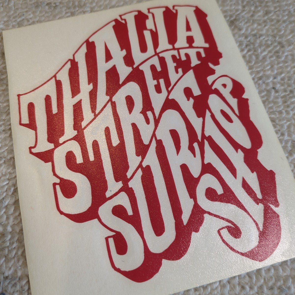 THALIA STREET SURF SHOP カリフォルニア カッティングシート ステッカー サーフィン レッド