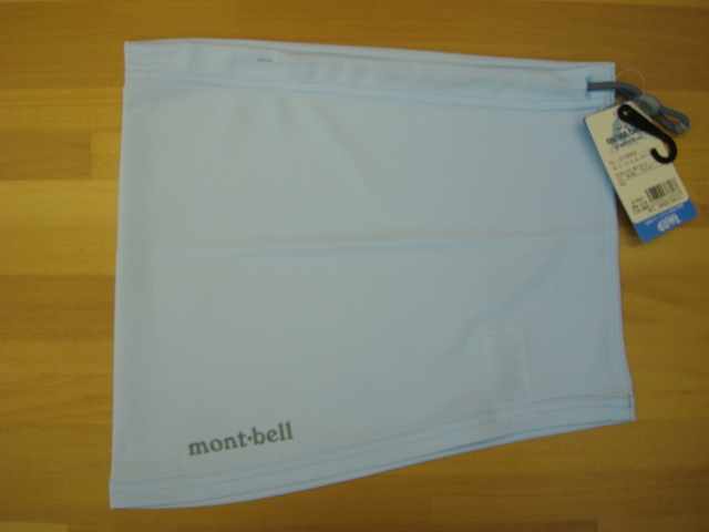 新品mont-bell(モンベル) WIC.クール ネックゲーター アリスブルー(ALBL) フリーサイズ（最大周囲59cm）