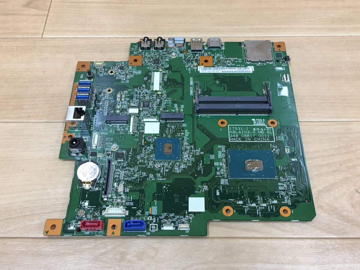 B3593)FUJITSU ESPRIMO FH70/C2(FMVF70C2W) 用KBLAIO3-H MB 6L(FJ20CB00) DDR4対応 マザーボード搭載Intel Core i7-7700HQ 2.80GHz 中古品