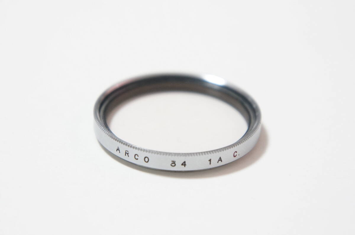 [34mm] ARCO アルコ 1A C. 銀枠保護フィルター [F3533]