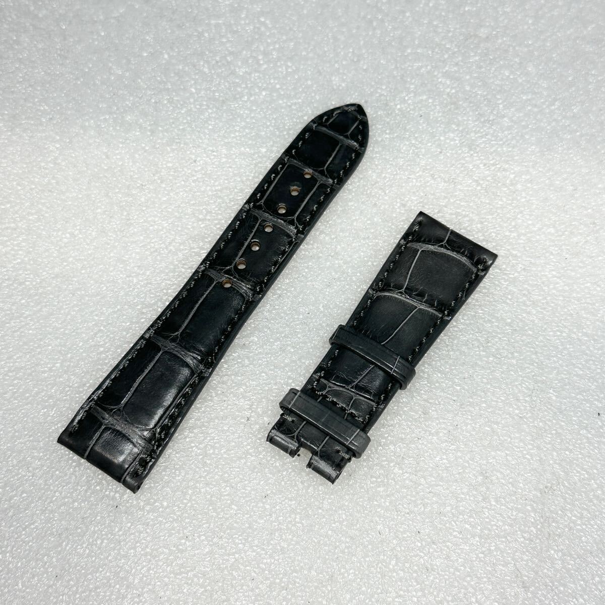 □/Bell＆Ross/ベルアンドロス/新品未使用/純正ベルト/グレー/正規品/定価55,000円/Ｍサイズ/アリゲーター/レザーベルト/B-A-045/ベルロス/