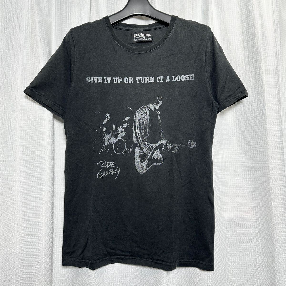 □/RUDE GALLERY/ルードギャラリー/サイズ３/Ｍ相当/Ｔシャツ/ブラック/黒/メンズ/ミュージシャン/ロック/半袖/ショートスリーブ/