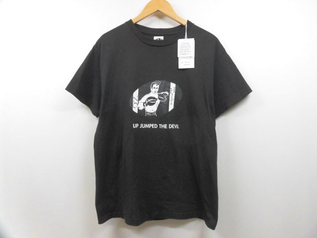 定価8,800円 WACKO MARIA ワコマリア RICK WINNER Tシャツ 23FW-WMT-TEE04 丸首 プリント 半袖トップス ロゴ刺繍 ブラック 黒 メンズ M
