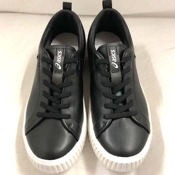 美品 Asics スニーカー GEL-LASIRO ゲルラシーロ ブラック 23.5cm 1292A047 [jgg]