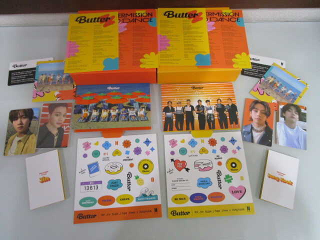 BTS Butter Permission to Dance 輸入盤 2形態セット Peaches Cream Jin Jimin V Jungkook 防弾少年団 CD 封入特典 K-POP 2