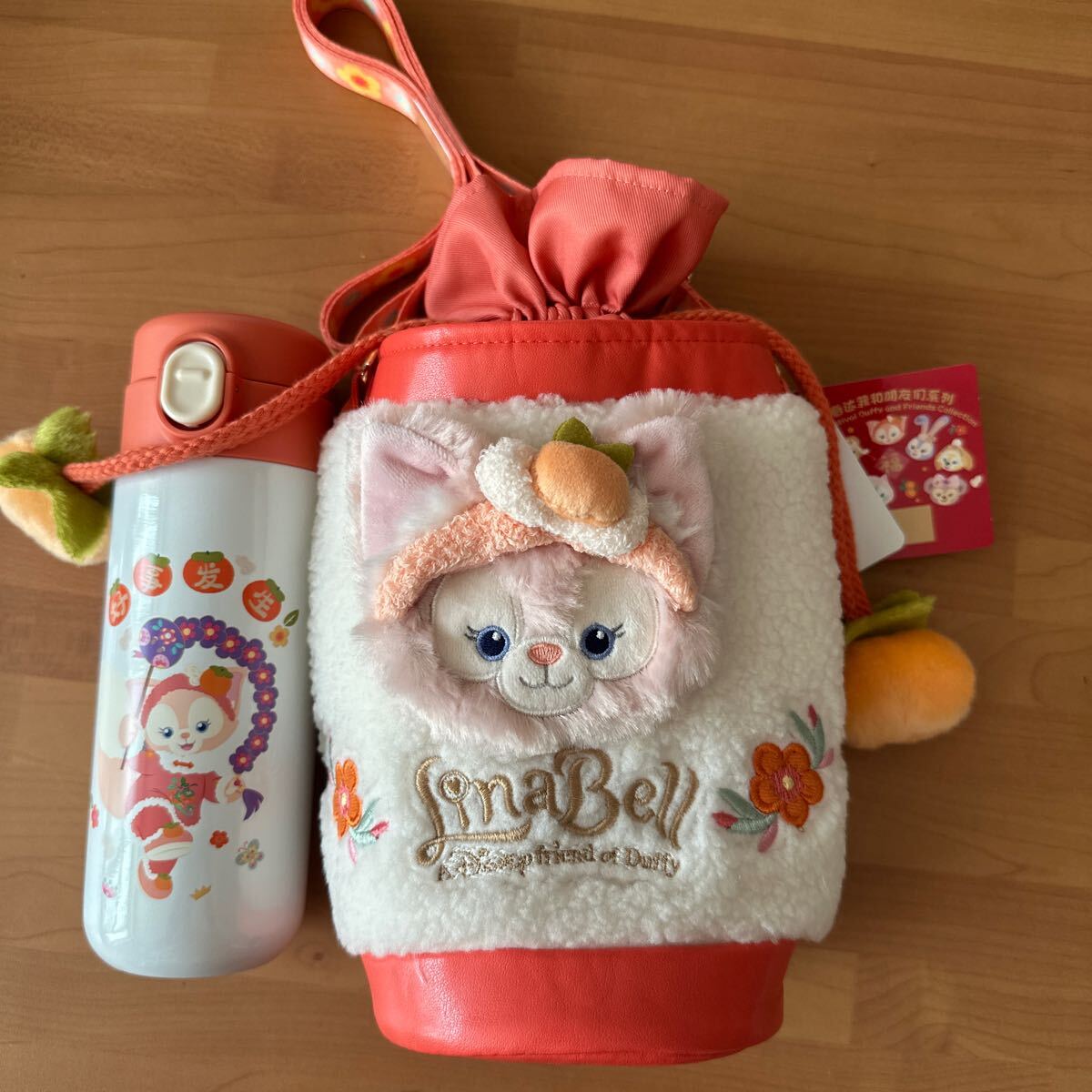 上海ディズニー　リーナベル　水筒＆水筒ポーチ