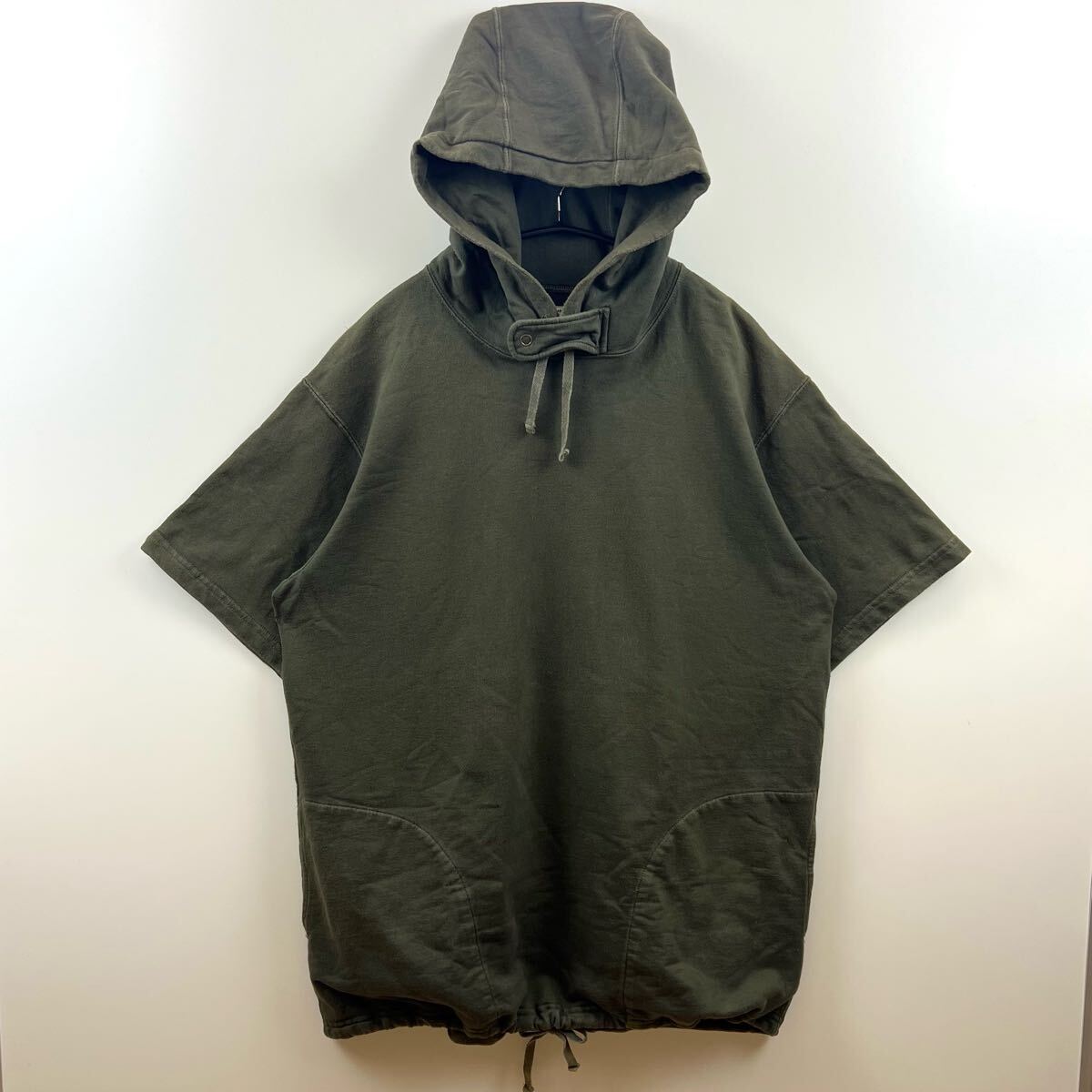 ENGINEERED GARMENTS USA S/S sweat pullover hoodie M エンジニアードガーメンツ 半袖スウェットパーカー チンスト ネペンテス 定番 