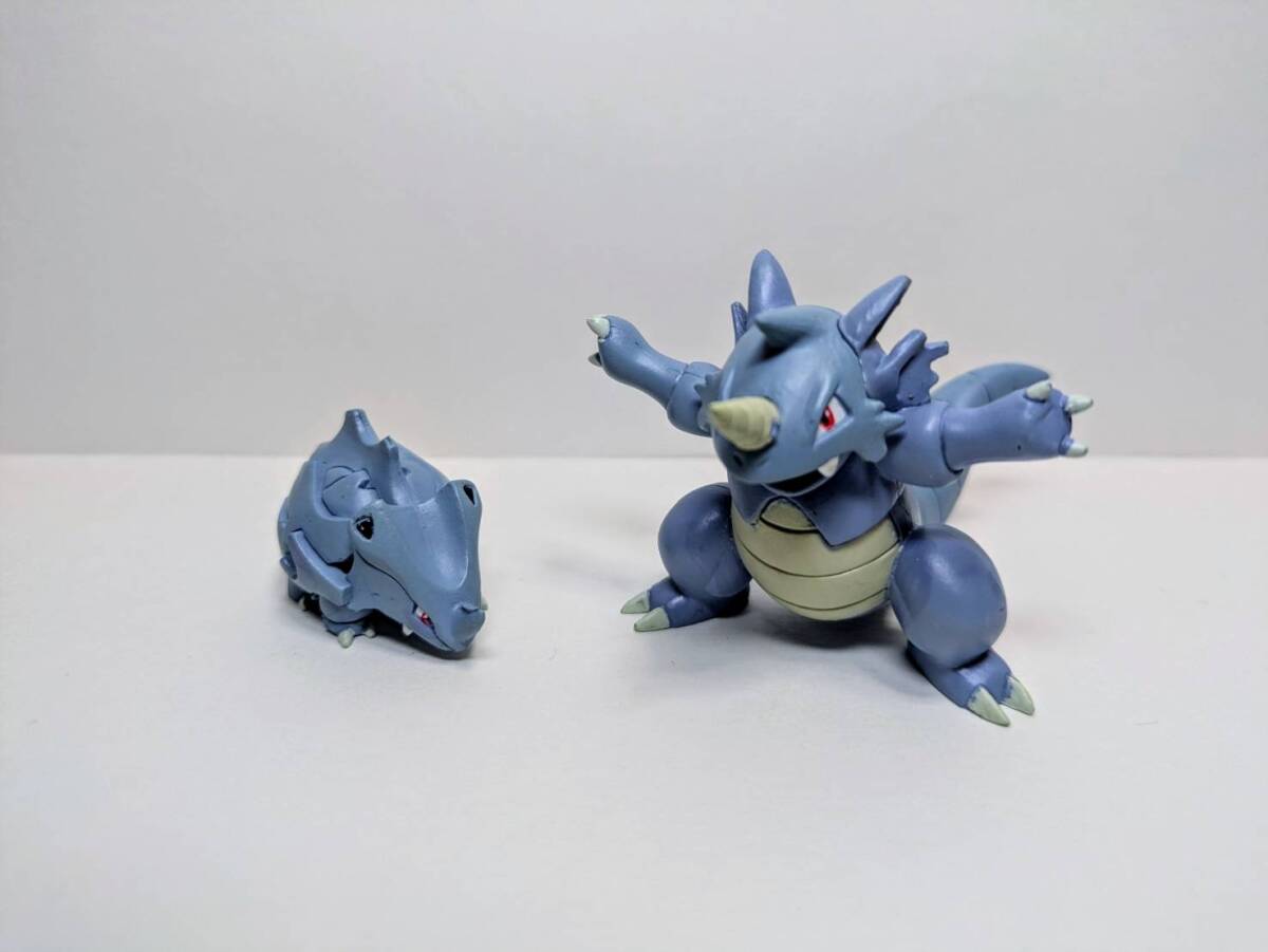 当時品 サイドン サイホーン 2体セットポケットモンスター 立体ポケモン図鑑 カプセルトイ ポケモン 岩　POCKETMONSTER　