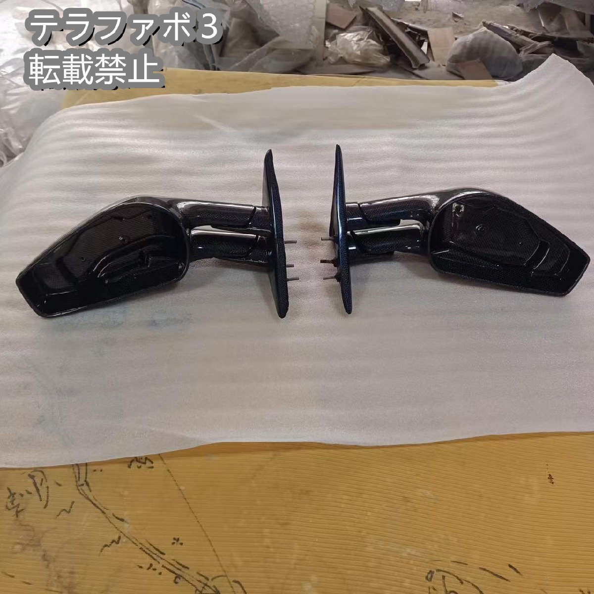 フェラーリ F430 用 カスタム カーボン製 ドアミラーカバー交換タイプ