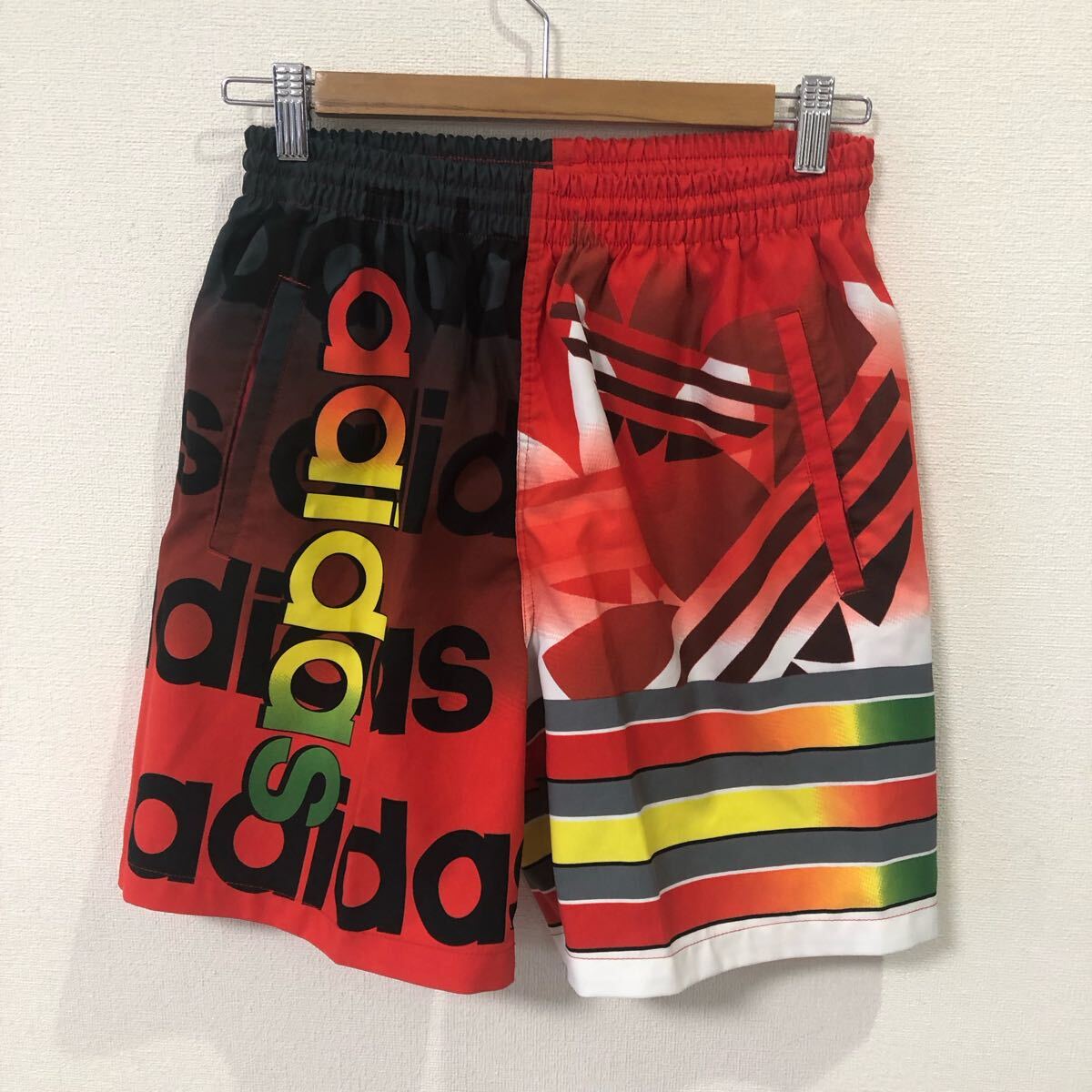 ★ 90’s アディダス adidas デサント 日本製 ハーフパンツ ショートパンツ Lサイズ ASM-6811P ビンテージ