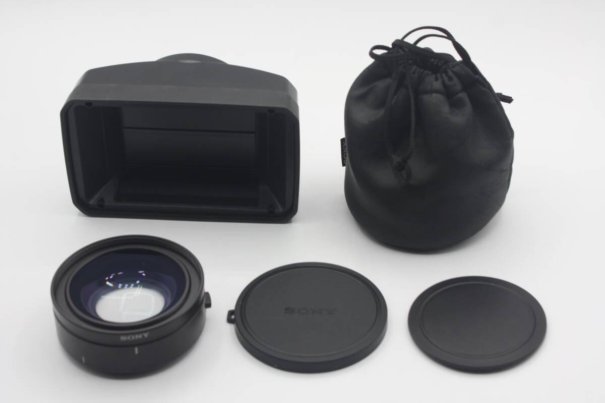 SONY　VCL-HG0862 美品　ワイドコンバージョンレンズ 62mm 0.8倍　バヨネットマウント　HVR-V1J、FDR-FX7等用　レンズフード付き