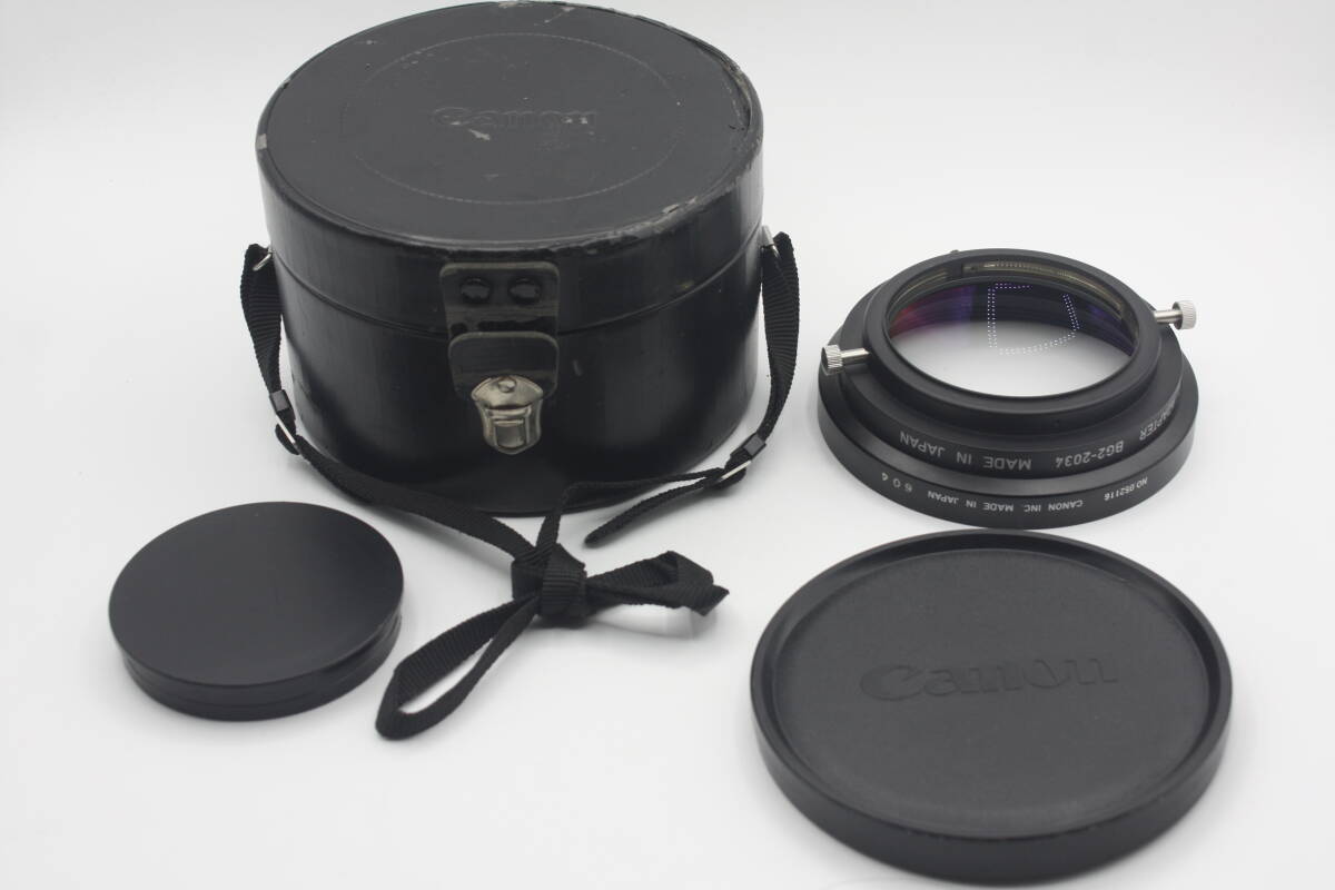 CANON　0,75X-Ⅱ　WA-75Ⅱ(BGO-5507)＋BG2-2034(85Ⅱ)美品　ワイドアタッチメント＋アダプター　(検索：フィッシュアイレンズ、魚眼レンズ)