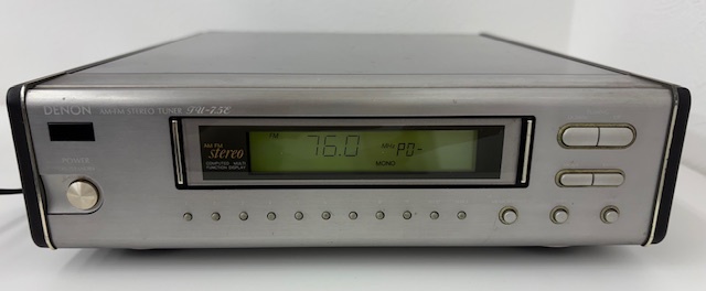☆当時品 チューナー☆【 DENON TU-7.5E FM/AM チューナー 通電確認済 動作未確認 】デノン 日本コロムビア株式会社 ビンテージ 日本製 334
