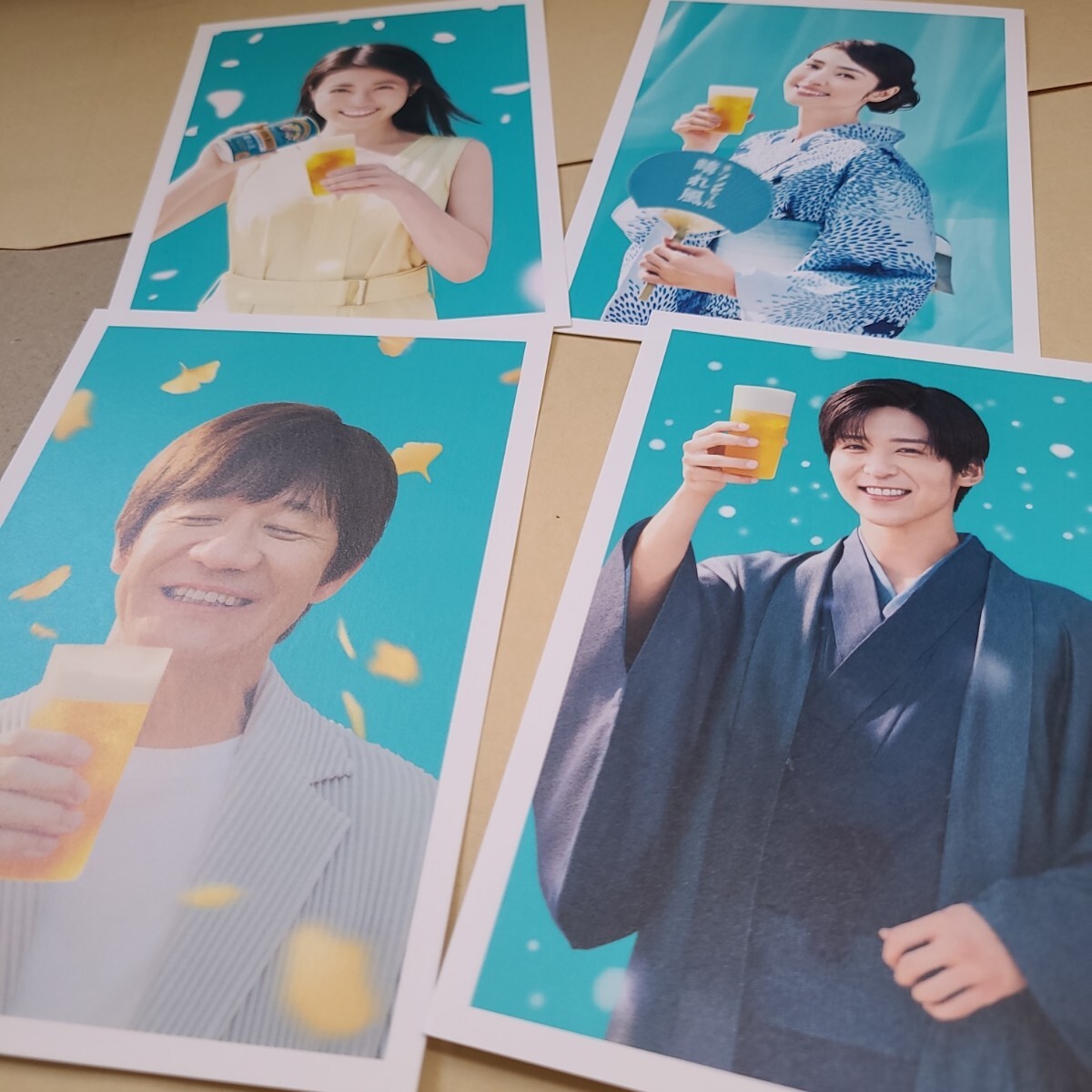 キリンビール　　晴れ風　　オリジナルカレンダー＆はがきセット　　　目黒蓮　今田美桜 内村光良 天海祐季