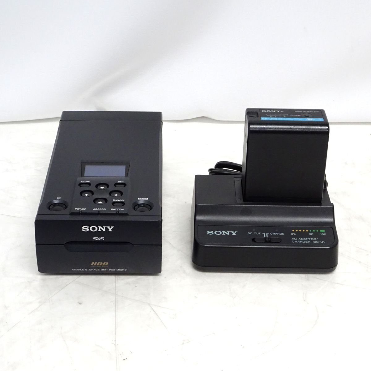 SONY PXU-MS240 モバイルストレージユニット （SxSメモリーカード用・240GB HDD内蔵）【中古/動作正常品】#400109-6752