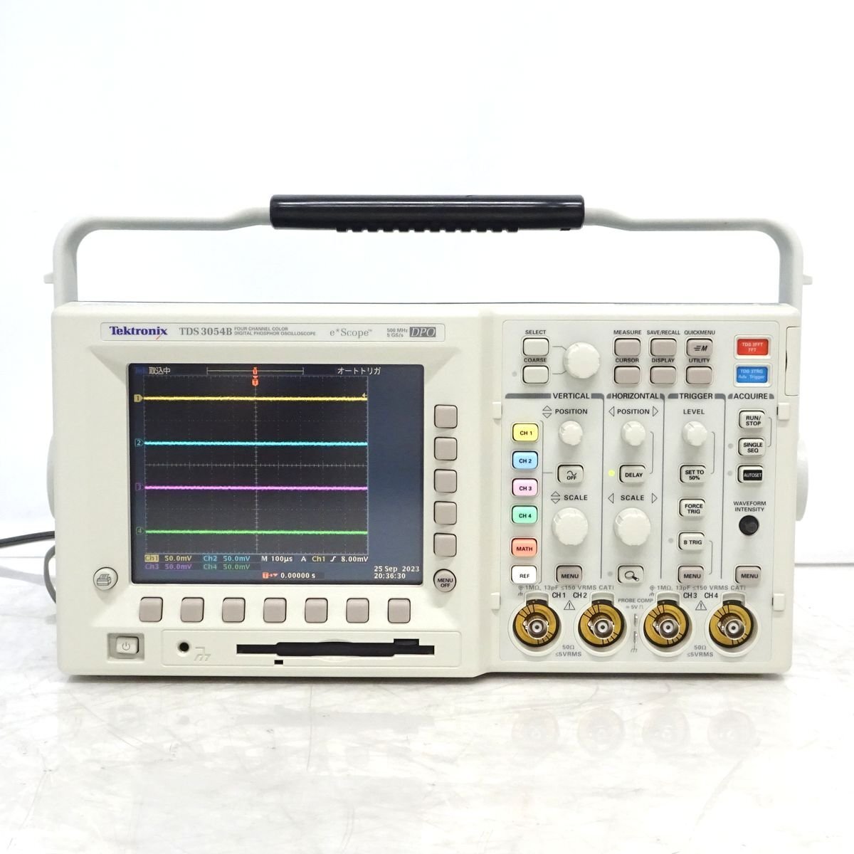 Tektronix TDS3054B 500MHz・5GS/s 4chデジタルオシロスコープ テクトロニクス デジタルオシロ 【中古/4ch計測可】#416595
