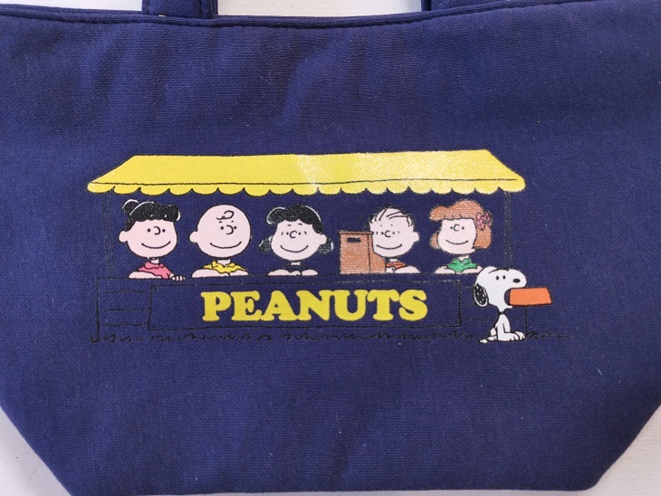 SNOOPY　トートバッグ　ネイビー