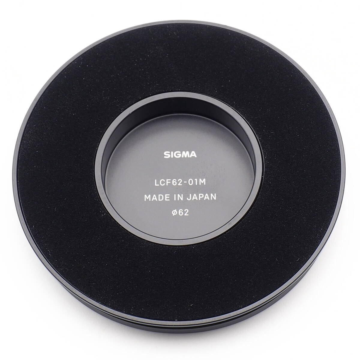 SIGMA Lens Cap LCF62-01M for 24mm F2 65mm F2 DG DN Contemporary L-Mount / E-Mount マグネット式 メタルキャップ スペア 中古お買い得