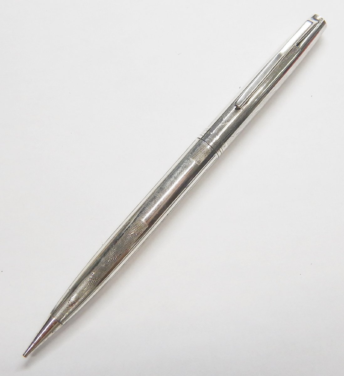 希少 ヴィンテージ品☆NEWMAN シャープペンシル SILVER刻印 筆記確認済☆ニューマン シャーペン シルバー 昭和レトロ☆C0708487