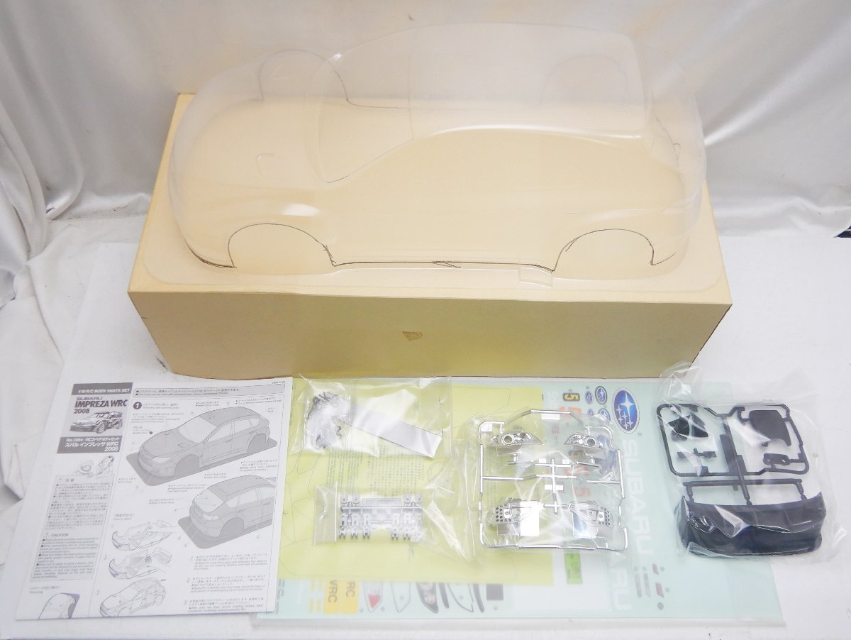 希少 未組立☆TAMIYA 1/10 RCカースペアパーツ スバル インプレッサ WRC 2008☆スペアボディセットBODY PARTS SET タミヤ☆C0717529