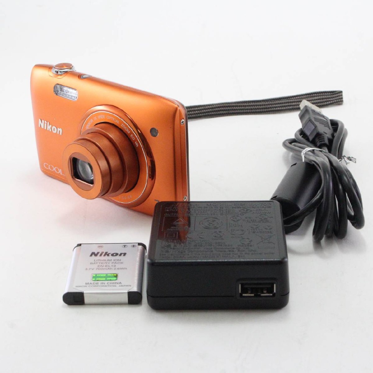 Nikon デジタルカメラ COOLPIX S3500 光学7倍ズーム 有効画素数 2005万画素 アプリコットオレンジ S3500OR