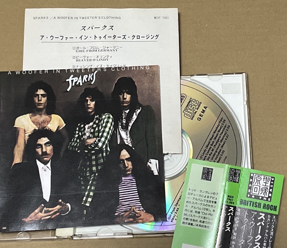 送料込 Sparks - A Woofer In Tweeter's Clothing 帯・日本語解説・歌詞対訳付き / MSIF7061, RR4051