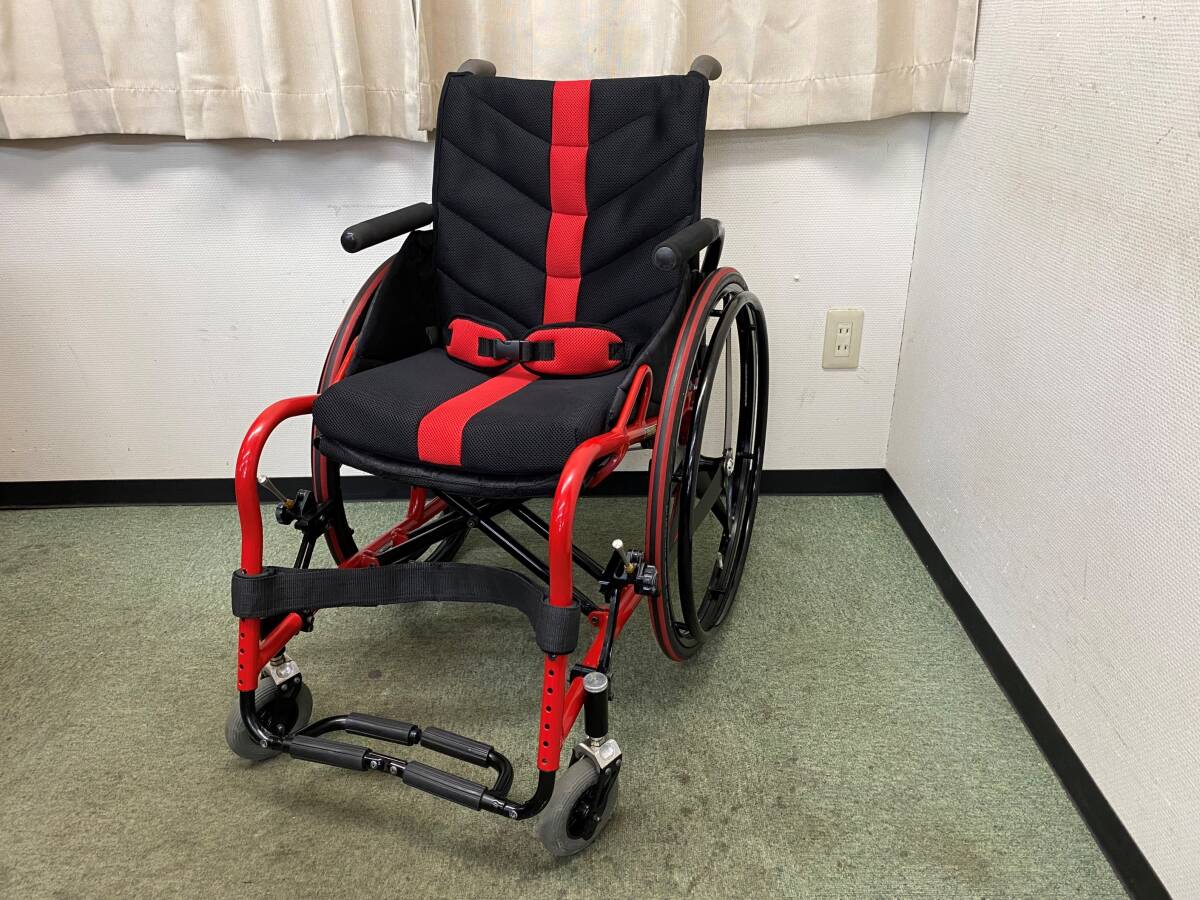 OX 自走式車椅子・カーボンホイル・FULL ADJUSTABLE SYSTEM（スポーツタイプ）新品 座布団《低反発クッション》背もたれ・シートベルト