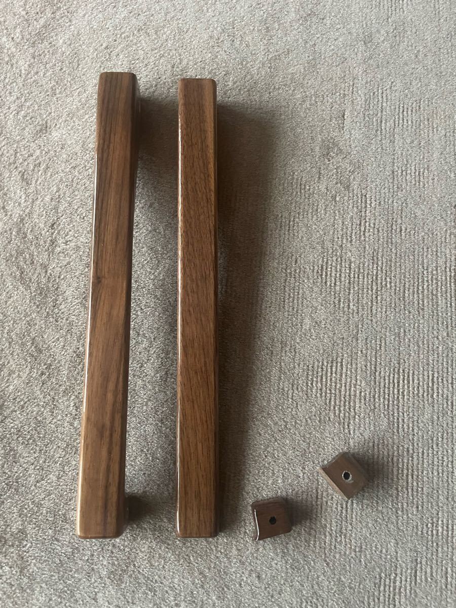 カーミットチェア 純正アームレスト 左右 ウォールナット 片方割れあり