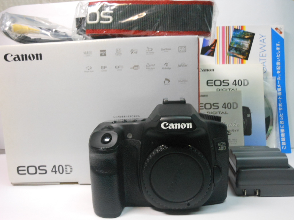 ☆希少美品級☆　Canon キヤノン EOS 40D カメラ　　即日発送　　元箱・使用説明書・付属品多数付