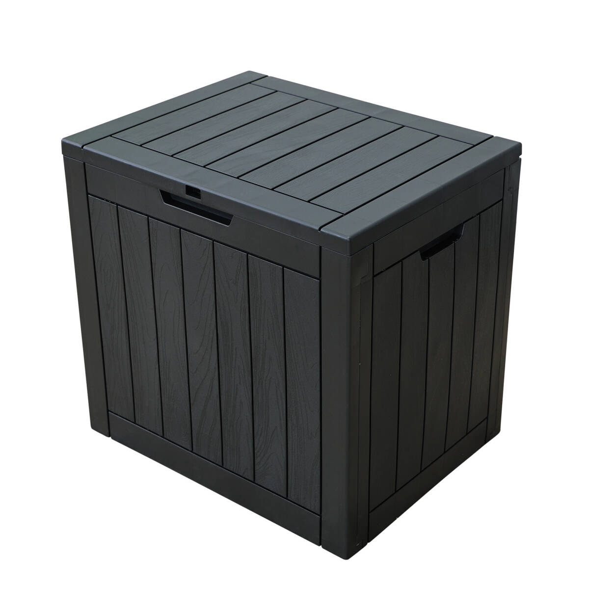 【118L 56.1*43.4*53.4cm】戸外収納庫 収納ボックス 置き配 ゴミ箱 小型 屋外 ストッカー 防水/耐侯 収納可能 ガーデン/庭/ベランダ 頑丈