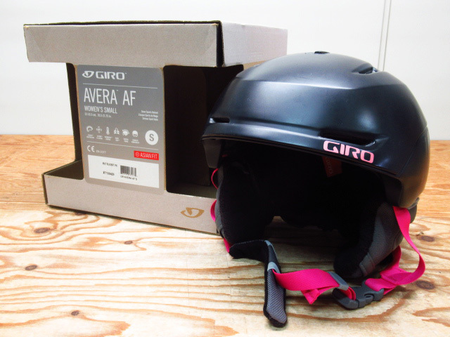 GIRO ジロ AVERA AF MATTE BLACK / BRT PK スノーヘルメット Sサイズ レディース スノーボード スキー 管理7U0730B-A7