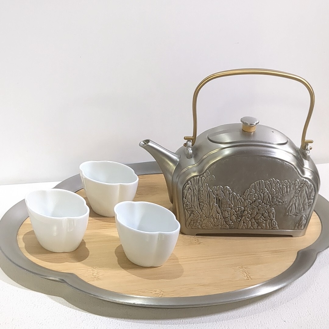 ロイヤルセランゴール ピューター Tranquility クラウド 雲 ティーセット 高級 受注生産 金属工芸 急須 トランクイリティ・コレクション