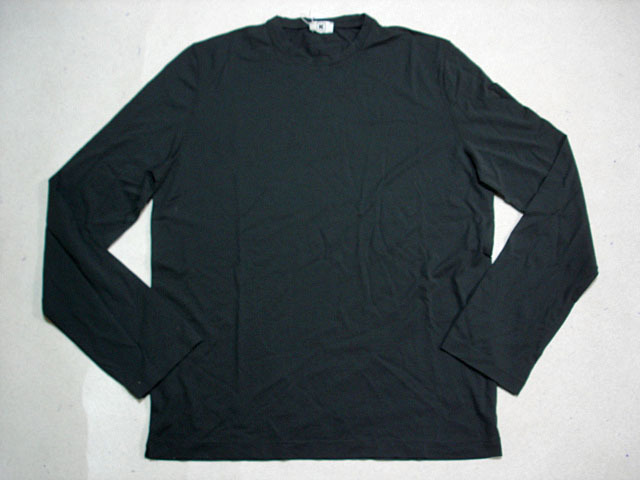 新品本物 キーレッド KIRED サラっと接触冷感 Exclusive Crepe Cotton 涼しい長袖Tシャツ ロンT 50 L程 無地 イタリア製 キートンKiton傘下