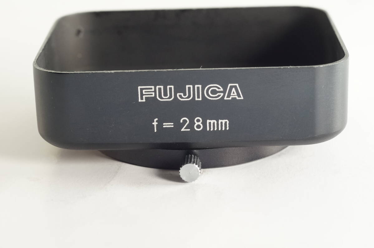 影MG『キレイ』FUJICA F=28mm フジカ広角 28mm レンズ用 内径51mm カブセ式 角型メタルフード HOOD SHADE