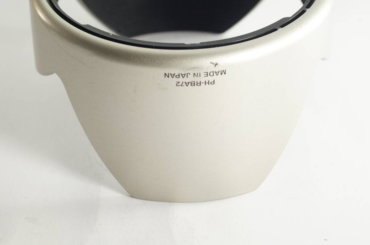 影MG『並品』PENTAX PH-RBA72 FA28-200mm F3.8-5.6 AL シルバー　ペンタックス レンズフード HOOD SHADE