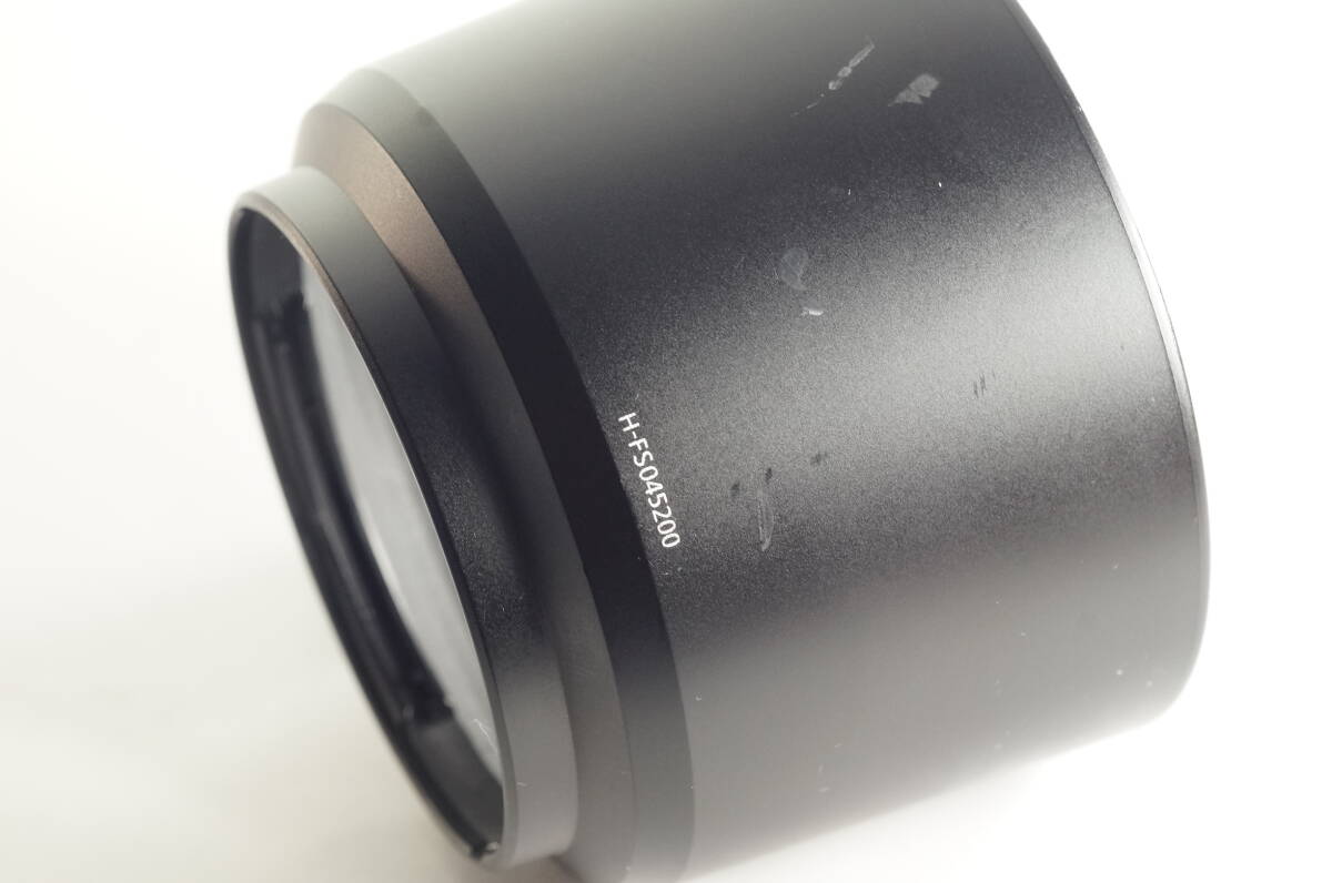 影MG『並品』 Panasonic LUMIX H-FS045200 ルミックスG VARIO 45-200mmF4-5.6用　パナソニック レンズフード HOOD SHADE