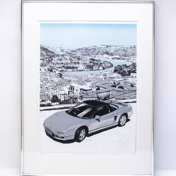 小沼隆一郎 「ソーヌ川の流れ」リトグラフ Cours de la Saone, France ホンダ NSX #38797YR