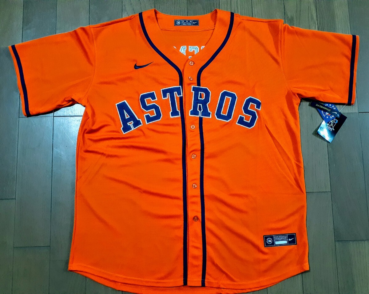 新品 タグ付き ASTROS アストロズ アストロス ユニフォーム ジャージー NIKE ナイキ オレンジ BREGMAN ブレッグマン XXL