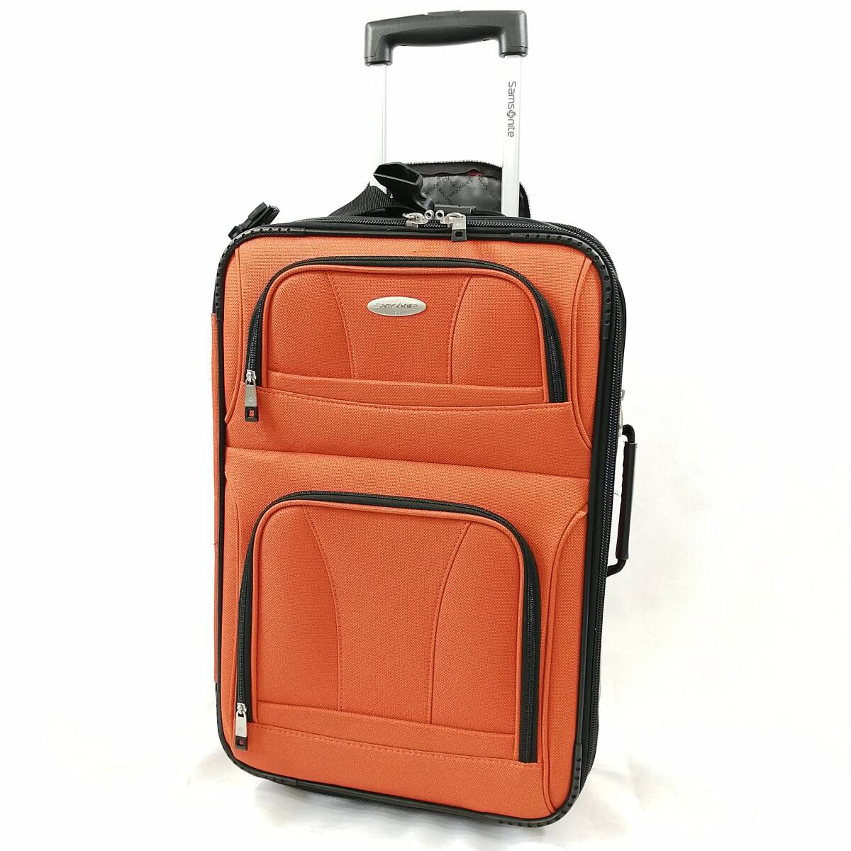 美品 Samsonite サムソナイト キャリーケース キャリーバッグ オレンジ 2輪 旅行 バッグ 