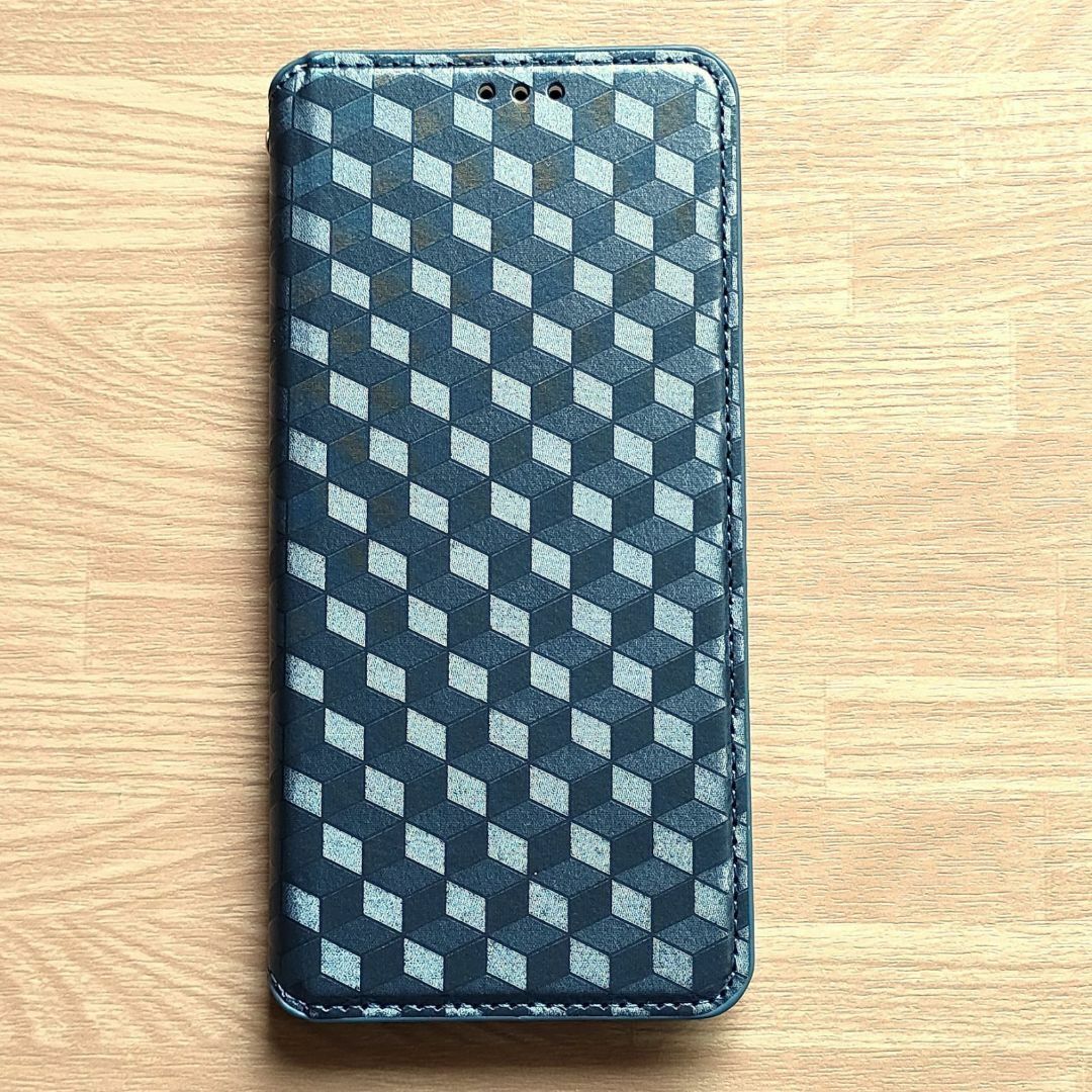 motorola edge 50 pro 手帳型 ケース ブルー 管理245-9