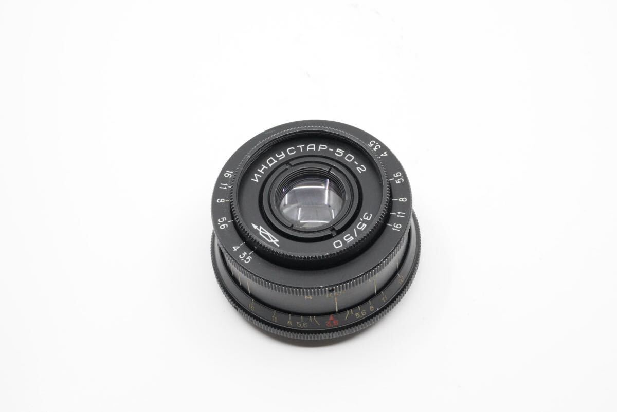 分解清掃済 Industar-50-2 50mm f3.5 M42マウント インダスター50-2 オールドレンズ 単焦点 パンケーキレンズ 22