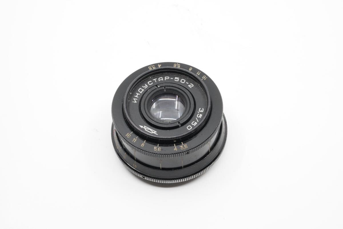 分解清掃済 Industar-50-2 50mm f3.5 M42マウント インダスター50-2 オールドレンズ 単焦点 パンケーキレンズ 23